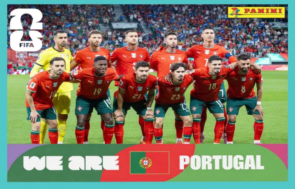 Postal POR13 Seleccion De Futbol De Portugal
