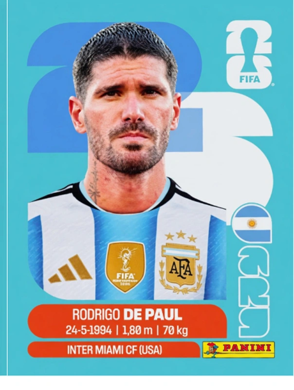 Postal ARG10 Rodrigo De Paul
