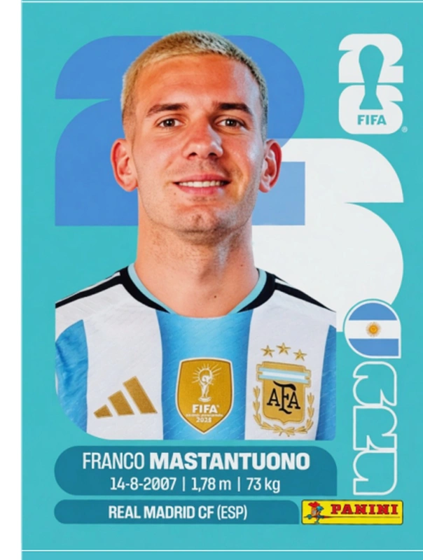 Postal ARG15 Franco Mastantuono