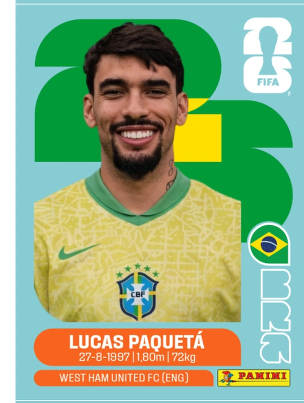 Postal BRA9 Lucas Paquetá