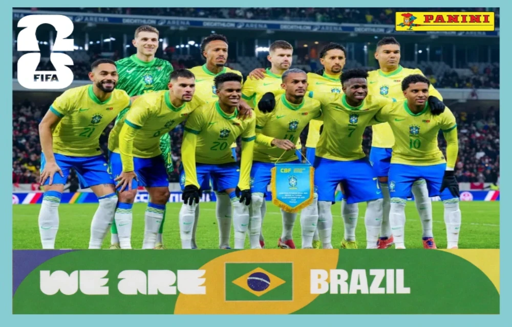 Postal BRA13 Seleccion Brasileña De Fútbol