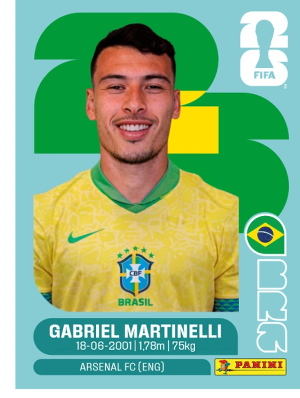Postal BRA18 Gabriel Martinelli