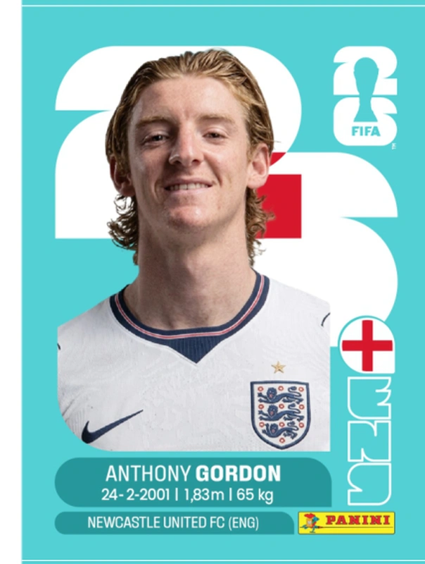 Postal ENG15 Anthony Gordon