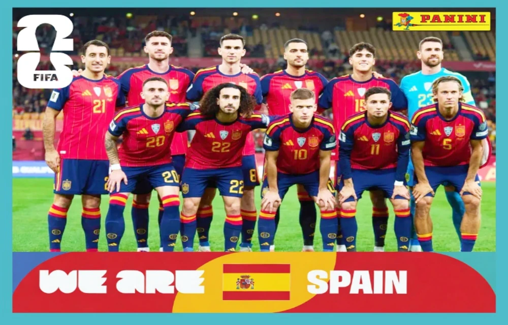 Postal ESP13 Seleccion De Futbol De España