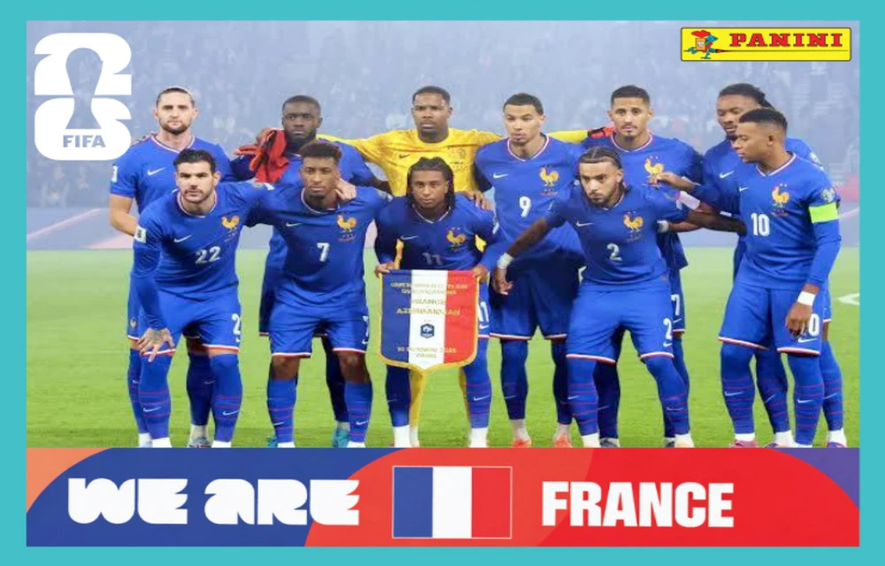 Postal FRA13 Seleccion De Futbol De Francia
