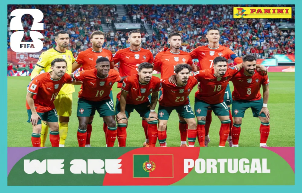 Postal POR13 Seleccion De Futbol De Portugal